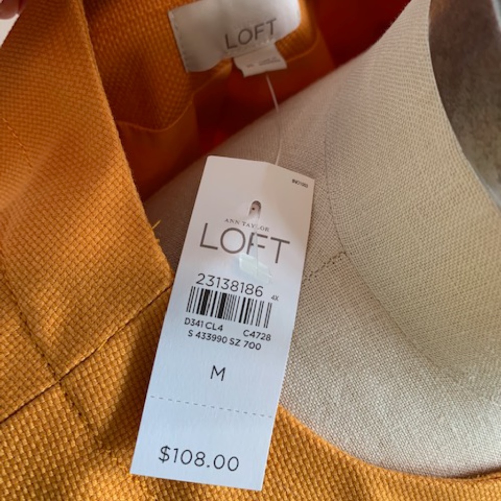 Loft NWT Women's Collarless Spring Jacket - Picture 4 of 7